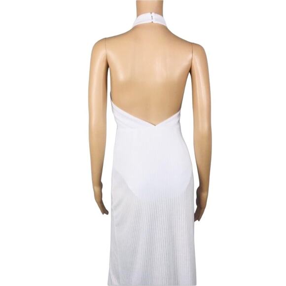 SONG OF STYLE Backless Bodycon Dress Women XS Attach Bodysuit Mesh Fairy Boho - Picture 7 of 12